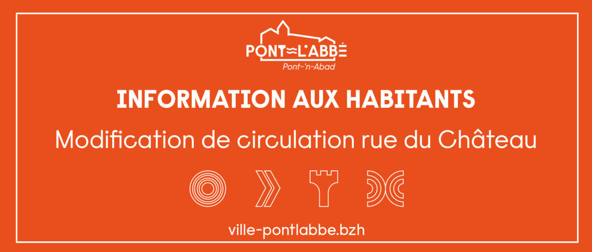Modification de circulation rue du château